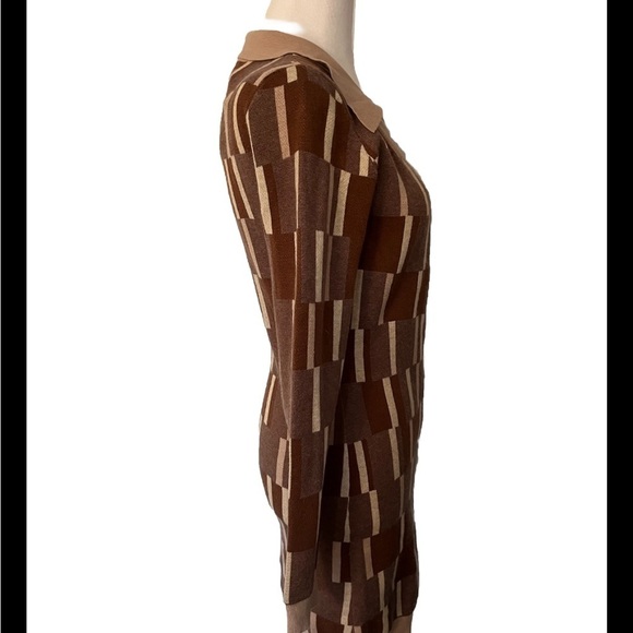 NWT Princess Polly Shyla Mini Dress Brown M/L - Picture 3 of 6